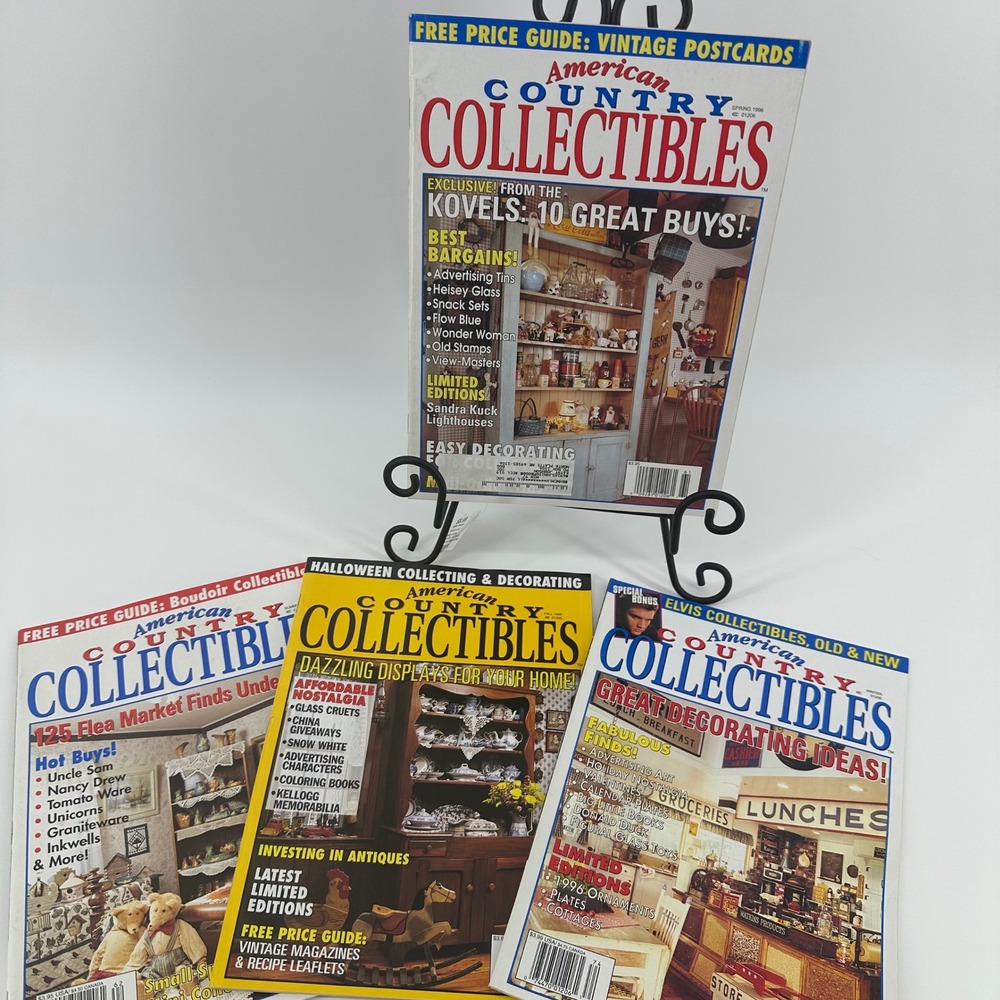 American Country Collectibles Magazine Lot 1996 Spring Summer Fall Winter Vntge